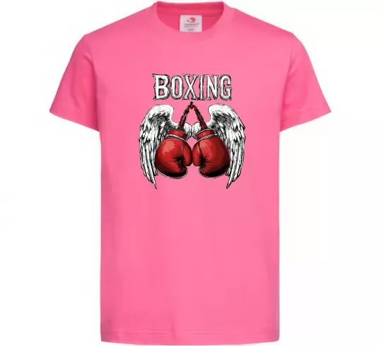 Детская футболка Boxing wings Ярко-розовый фото