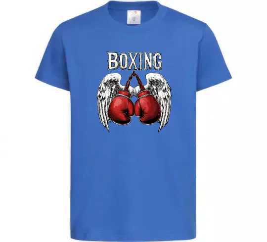 Детская футболка Boxing wings Ярко-синий фото