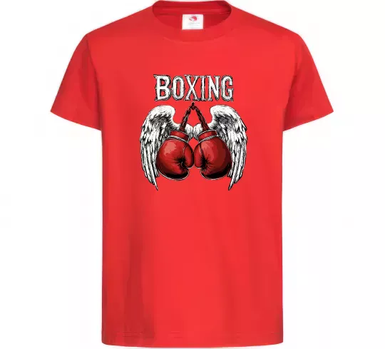 Детская футболка Boxing wings Красный фото