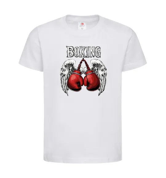 Детская футболка Boxing wings Белый фото