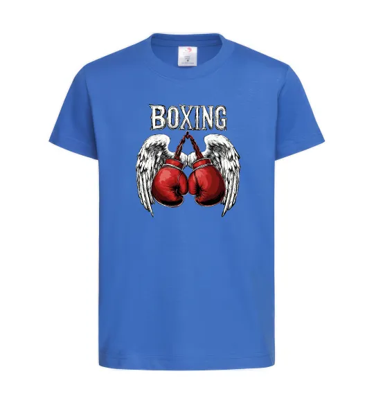 Детская футболка Boxing wings Ярко-синий фото