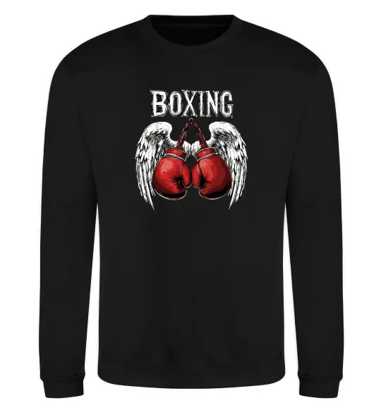 Свитшот Boxing wings Черный фото