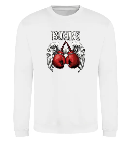 Свитшот Boxing wings Белый фото