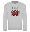 Свитшот Boxing wings Серый меланж фото