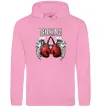 Женская толстовка (худи) Boxing wings Розовый фото