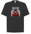 Футболка Оверсайз Boxing wings Черный фото