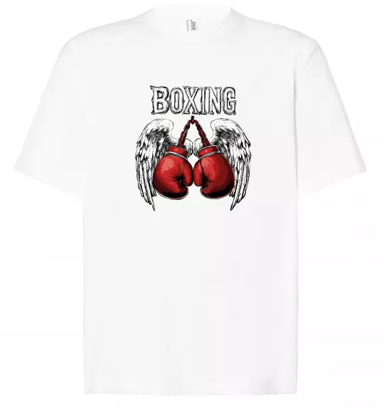 Футболка Оверсайз Boxing wings Белый фото