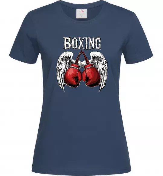 Жіноча футболка Boxing wings Темно-синій фото