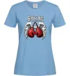 Жіноча футболка Boxing wings Блакитний фото