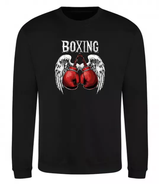 Свитшот Boxing wings Черный фото