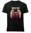 Мужская премиум футболка Boxing wings Черный фото