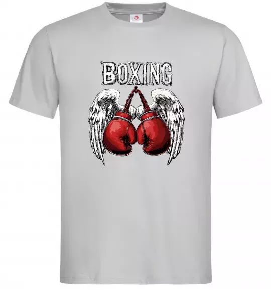 Чоловіча футболка Boxing wings Сірий фото