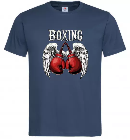 Чоловіча футболка Boxing wings Темно-синій фото
