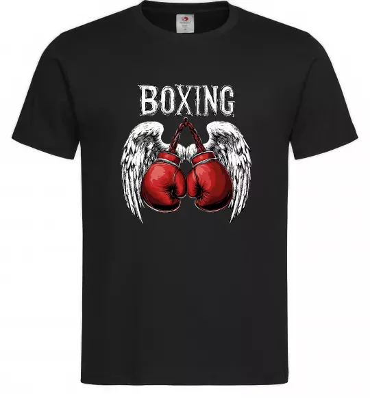 Чоловіча футболка Boxing wings Чорний фото