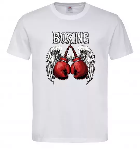 Чоловіча футболка Boxing wings Білий фото