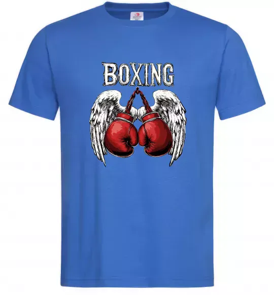 Чоловіча футболка Boxing wings Яскраво-синій фото