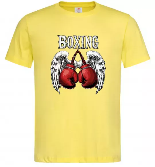 Чоловіча футболка Boxing wings Лимонний фото