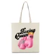 Эко-сумка Boxing queen Бежевый Эко-сумка Boxing queen Бежевый фото