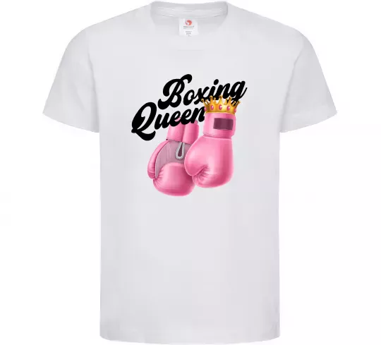 Детская футболка Boxing queen Белый фото