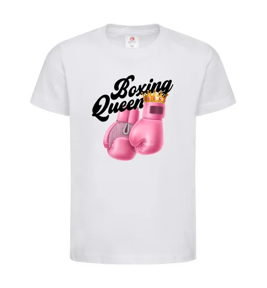 Детская футболка Boxing queen Белый фото