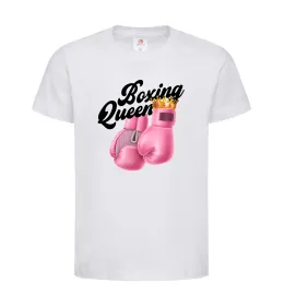 Дитяча футболка Boxing queen Білий фото