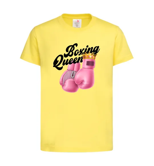 Детская футболка Boxing queen Лимонный фото