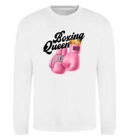 Світшот Boxing queen Білий фото