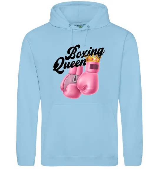 Жіноча толстовка (худі) Boxing queen Блакитний фото