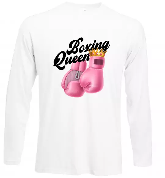 Лонгслів Boxing queen Білий фото