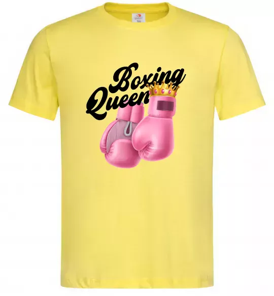 Мужская футболка Boxing queen Лимонный фото