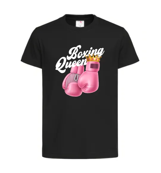 Детская футболка Boxing queen Черный фото