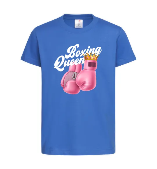 Детская футболка Boxing queen Ярко-синий фото