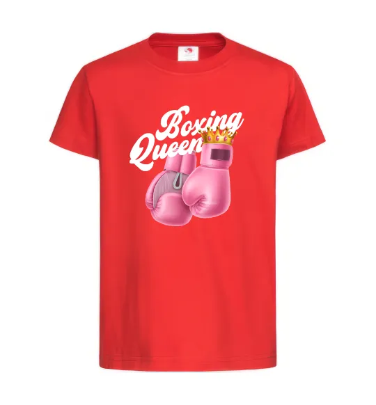 Детская футболка Boxing queen Красный фото