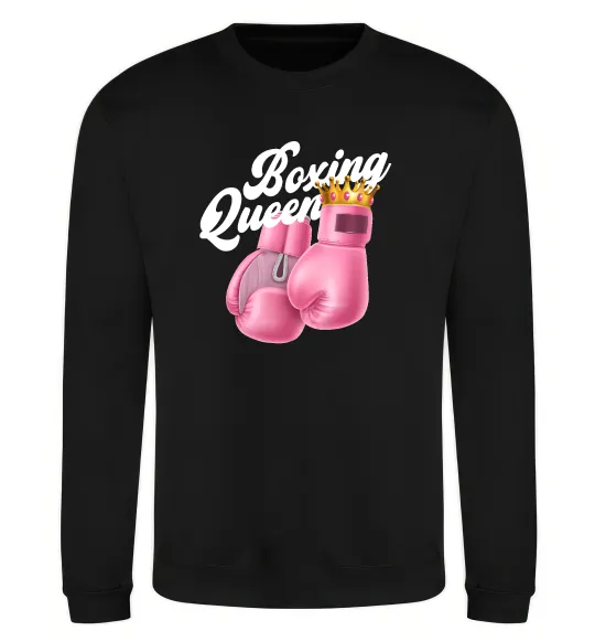 Свитшот Boxing queen Черный фото