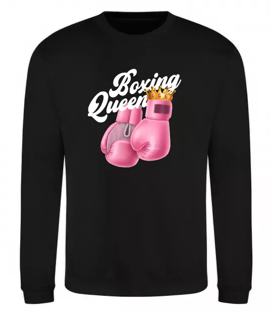 Світшот Boxing queen Чорний фото