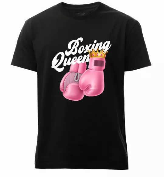 Мужская премиум футболка Boxing queen Черный фото