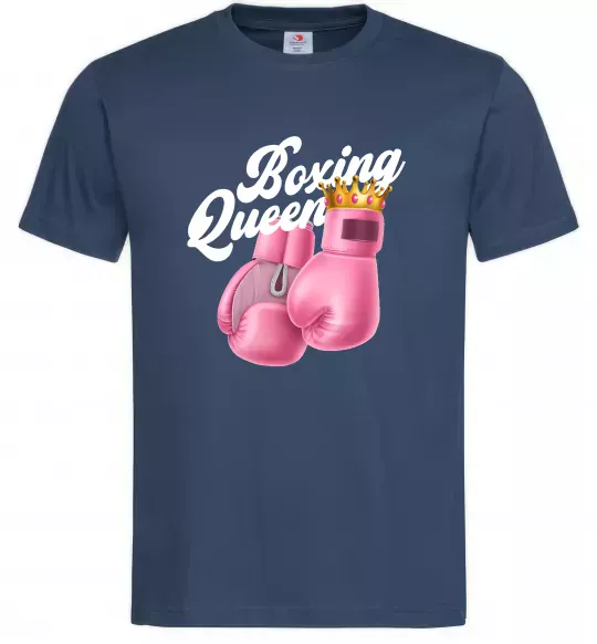 Мужская футболка Boxing queen Темно-синий фото