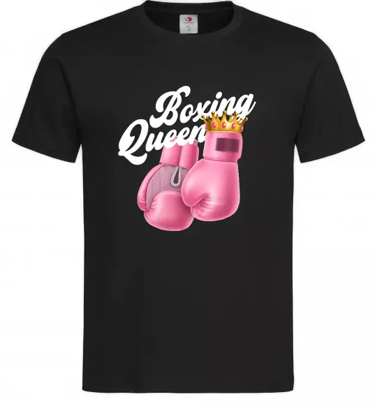 Мужская футболка Boxing queen Черный фото