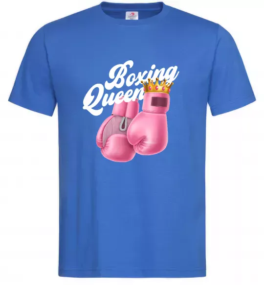 Мужская футболка Boxing queen Ярко-синий фото