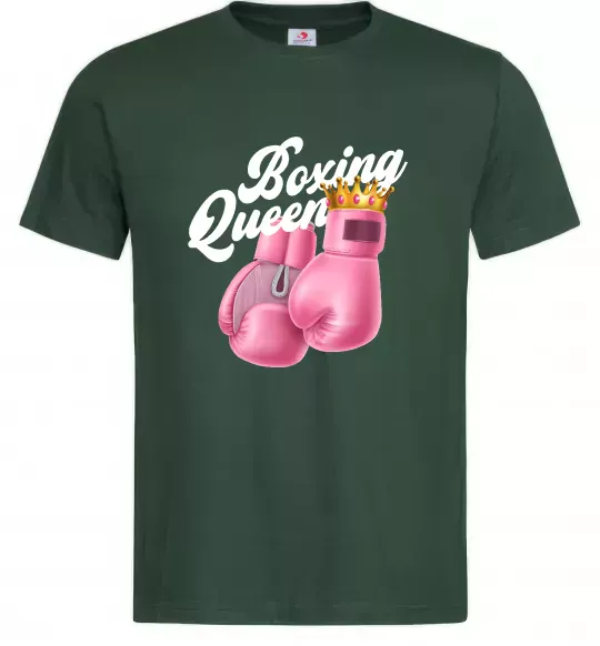 Мужская футболка Boxing queen Темно-зеленый фото