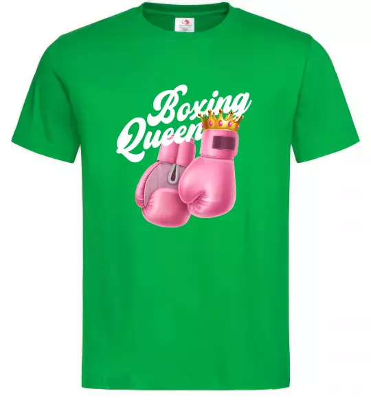 Мужская футболка Boxing queen Зеленый фото