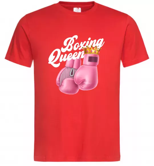 Мужская футболка Boxing queen Красный фото