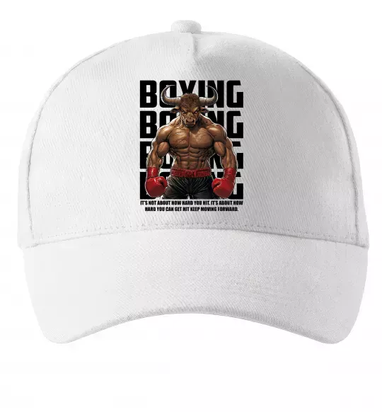 Кепка Boxing minotaur Білий фото