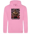 Мужская толстовка (худи) Boxing minotaur Розовый фото