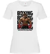 Женская футболка Boxing minotaur Белый фото