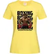 Женская футболка Boxing minotaur Лимонный фото