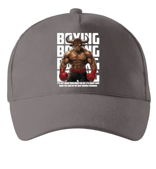 Кепка Boxing minotaur Серый фото