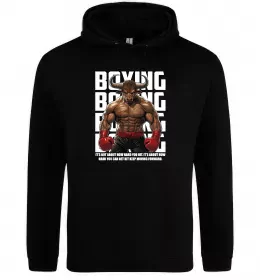 Женская толстовка (худи) Boxing minotaur Черный фото