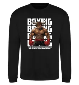 Свитшот Boxing minotaur Черный фото