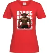 Женская футболка Boxing minotaur Красный фото